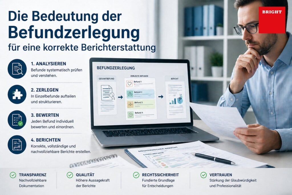 Die Bedeutung der Befundzerlegung für eine korrekte Berichterstattung